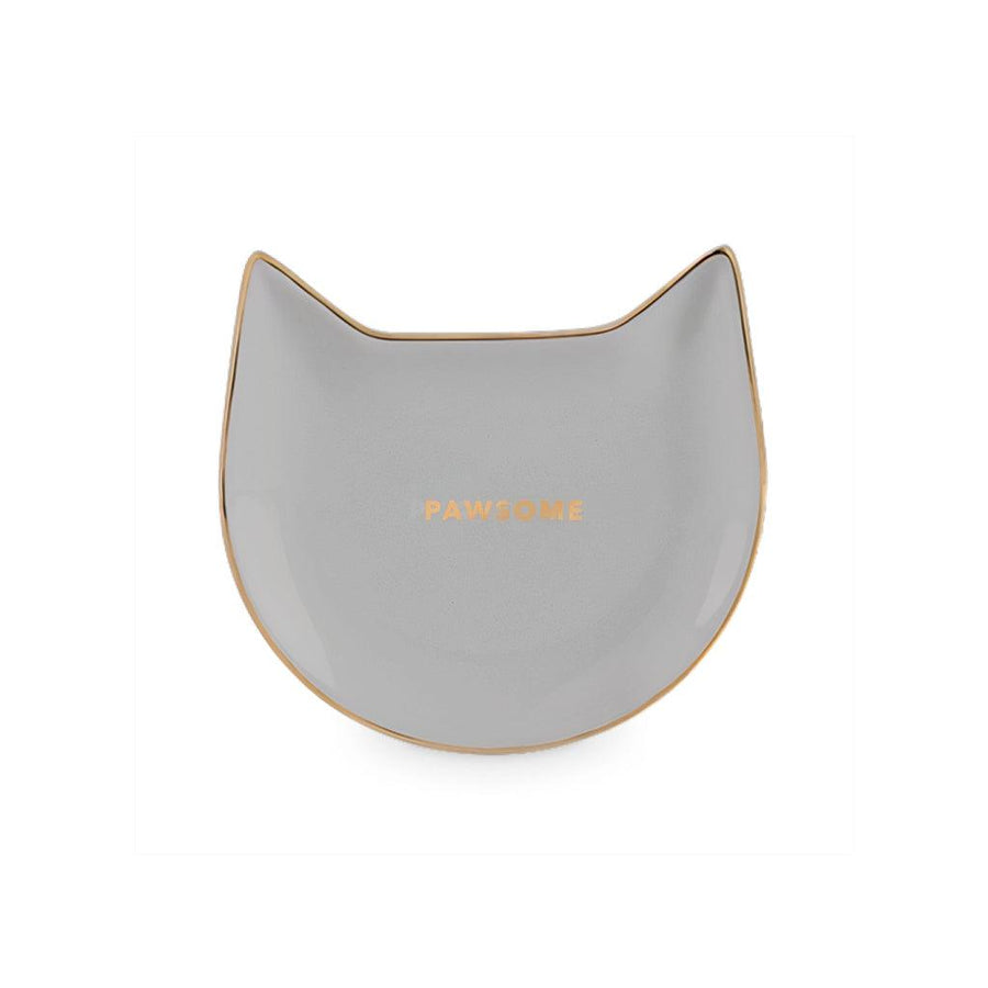 Pawsome Gray Ceramic Tea Tray - Trendha