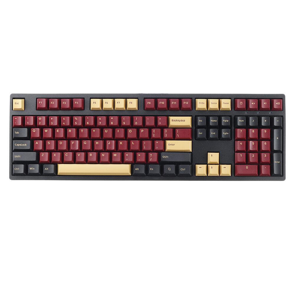 166 Keys Color Matching Keycap Set Cherry Profile PBT Two Color Molding Keycaps for Mechanical Keyboard - Trendha