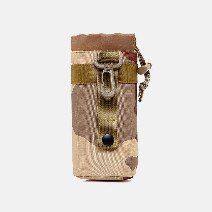 Men Nylon Camouflage Sport Outdoor Water Bottle Case Bag Waist Bag - Trendha