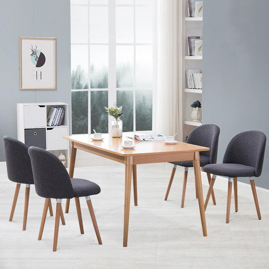 twoPC Velvet Dining Chairs For Living Room Modern Side Mid Century Chairs - Trendha