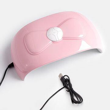 54W UV LED Lamp For Manicure Nail Dryer Machine Pink Bow Lamp For Curing Polish Sunlight Nail Tools - Trendha