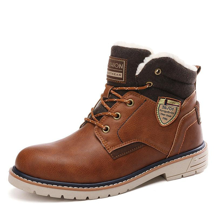 Slippery Cotton Boots Boys College Mid-tube Boots - Trendha