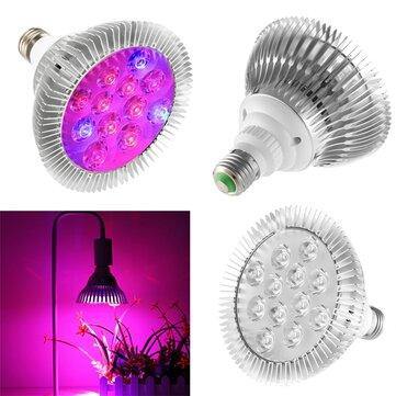 9W 12 LED E27 Red Blue Grow Lamp for Hydroponics Flowers Plants Vegetables - Trendha