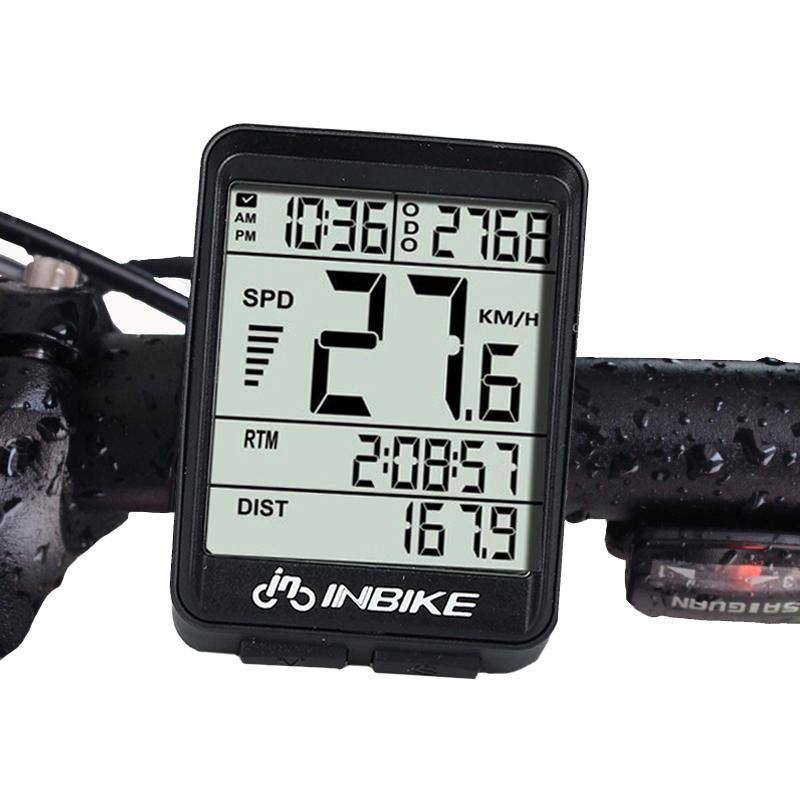 INBIKE IN321 Backlight Bicycle Computer Waterproof Wireless LCD Odometer Bicycle Speedometer - Trendha