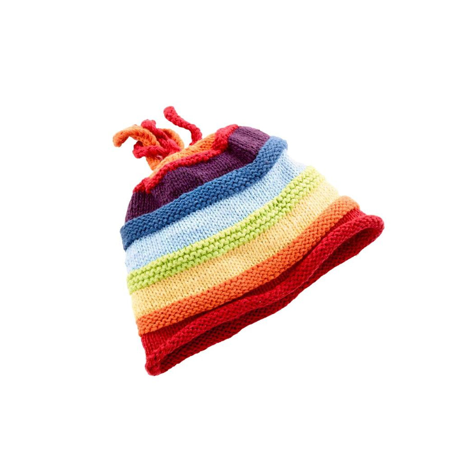 Rainbow Stripey Hat 6-12 months - Trendha