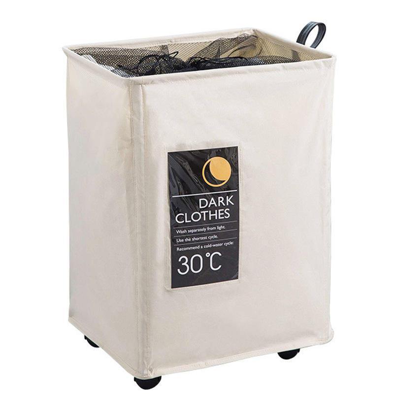 Single Mesh Cloth With Wheels Beam Hamper Oxford Cloth Storage Box Aluminum Frame Storage Baskets - Trendha