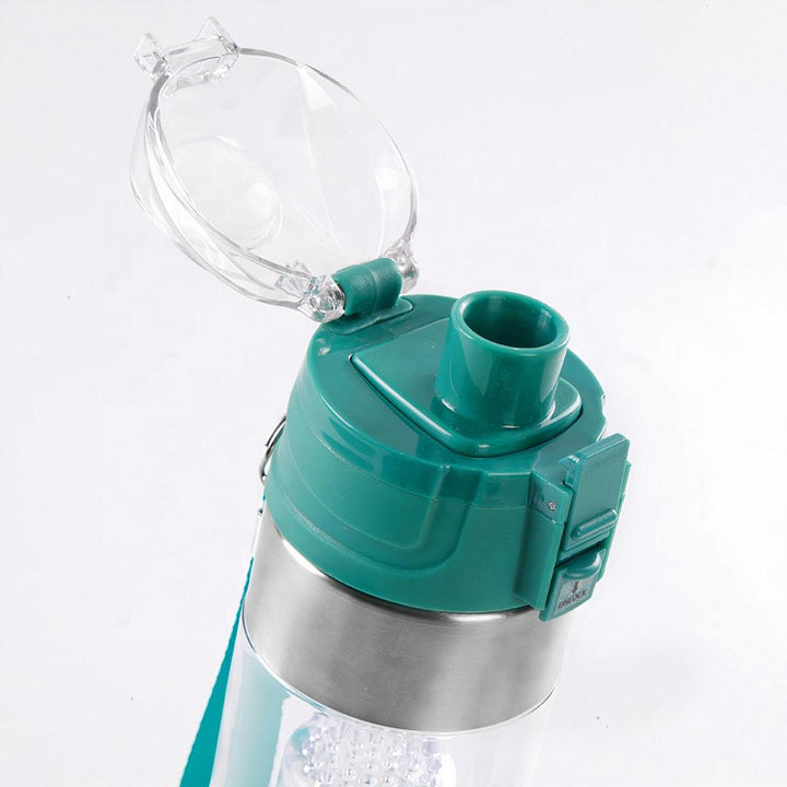 Teal Plastic Water Bottle - Trendha