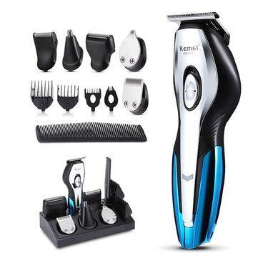 11 in 1 Electric Hair Clipper Shaver Razor Trimmer USB Rechargeable Hair Trimming Machine with 4 Limited Combs - Trendha