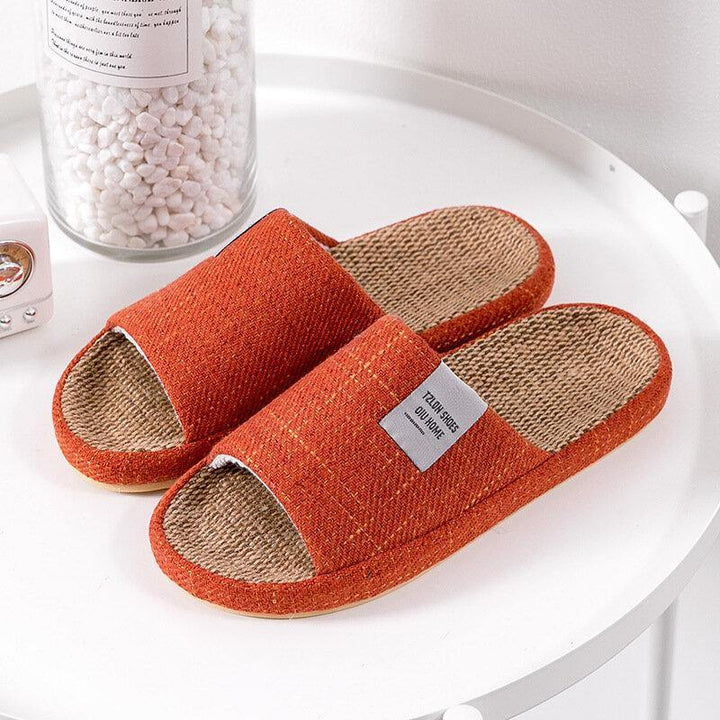 Women Comfy Open Toe Solid Color Home Slippers - Trendha