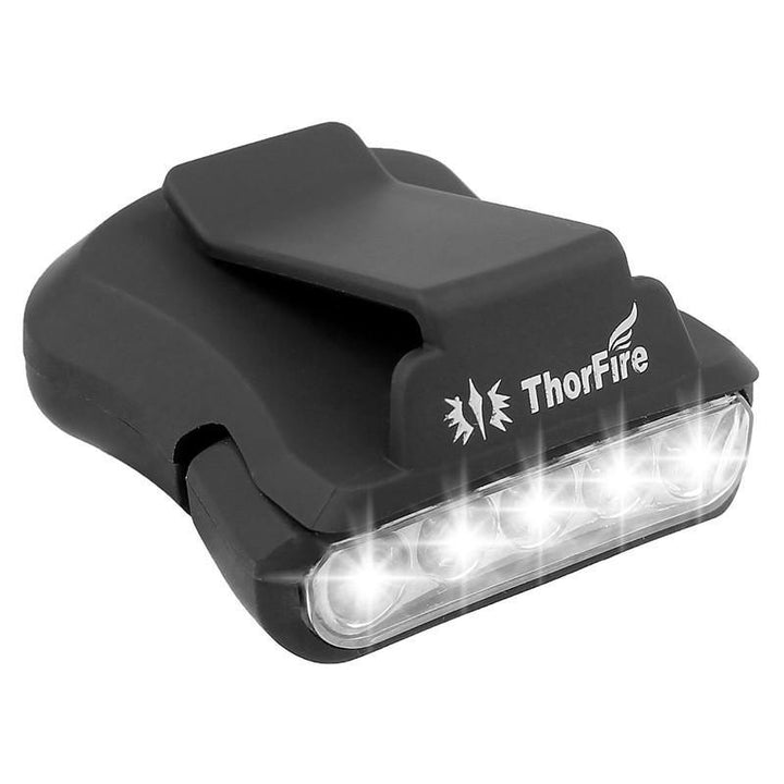 ThorFire 5-LED Clip-on Hat Light, Hands Free Rotatable Ball Cap Visor Light, Headlamp Perfect for Hunting, Camping, Fishing - Trendha