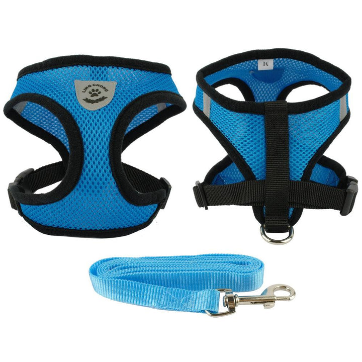 Breathable Small Dog & Puppy Harness & Leash - Trendha