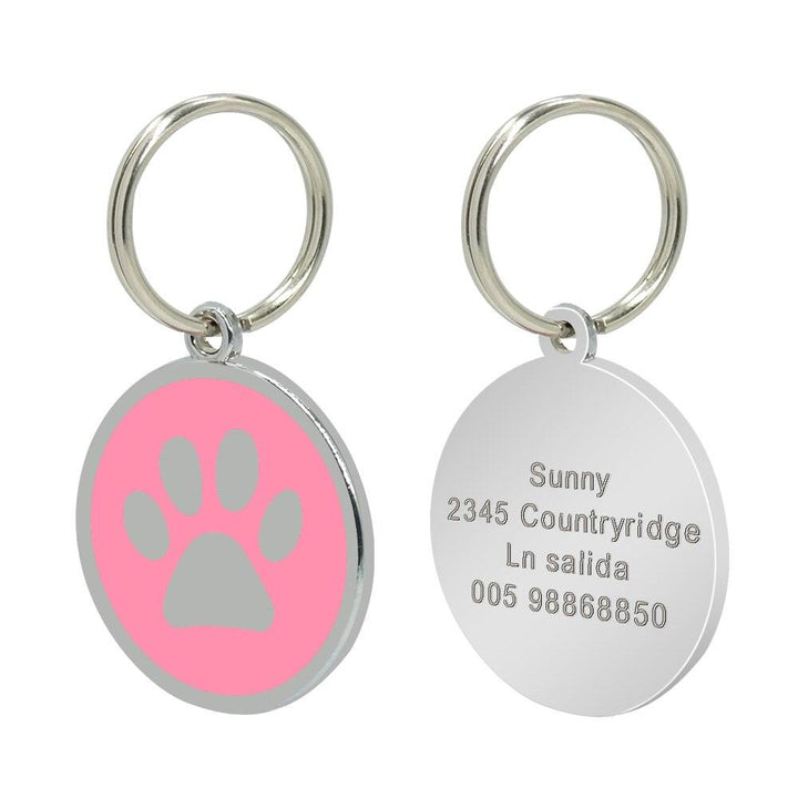 Cat's Crystal Personalized ID Tag - Trendha