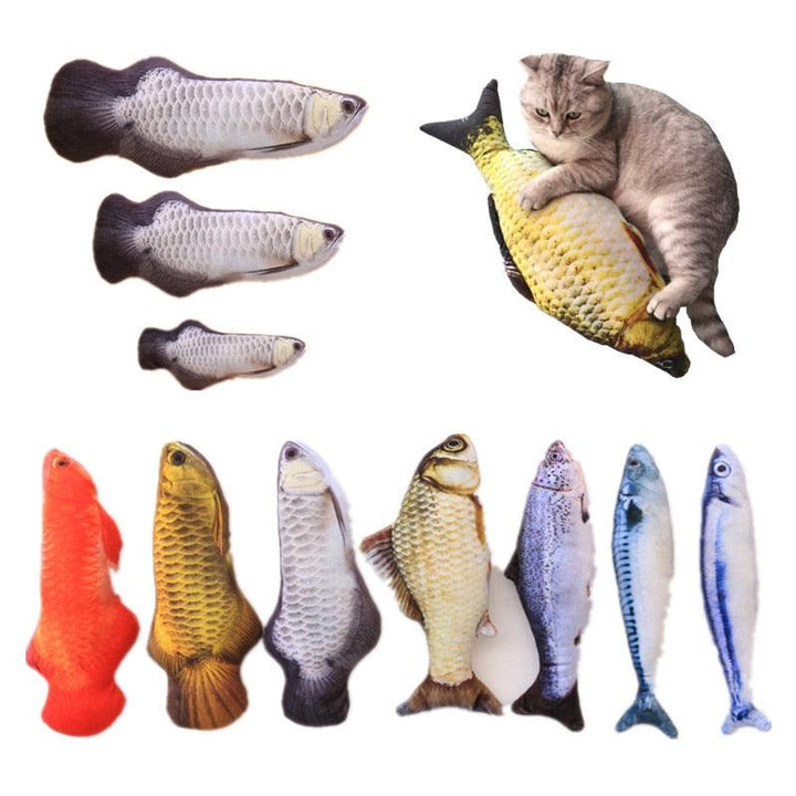 Cat Scratching Fish with Catnip - Trendha