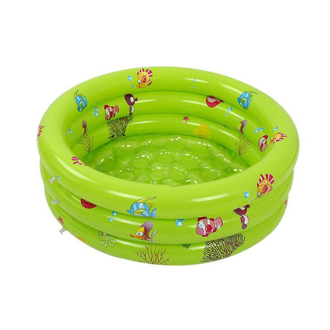 80CM 3 Ring Inflatable Round Swimming Pool Toddler Children Kids Outdoor Play Balls - Trendha