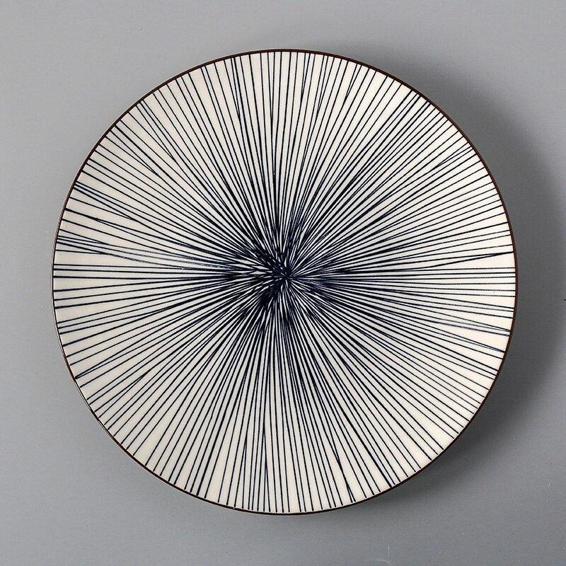 Ceramic Plate in Different Prints - Trendha