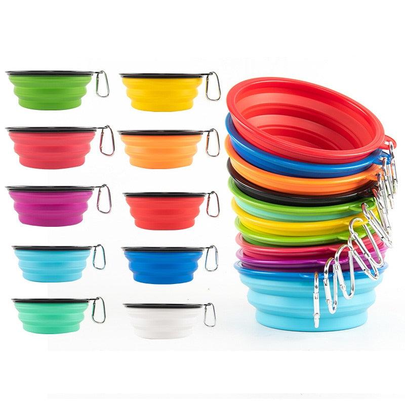 Collapsible Pet Silicone Bowl - Trendha