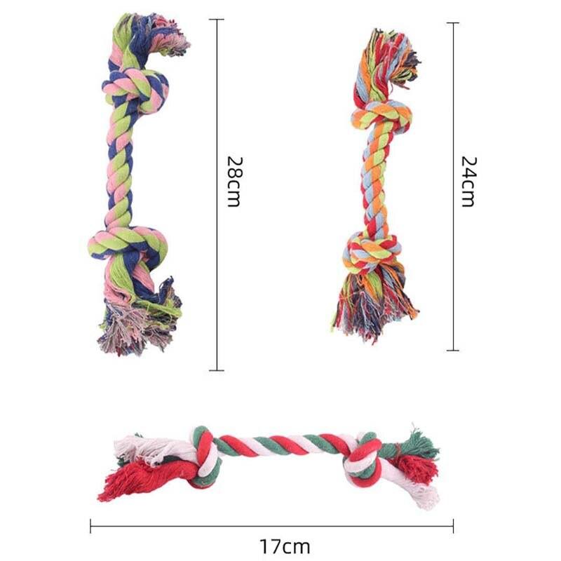 Colorful Cotton Dog Rope Toy - Trendha