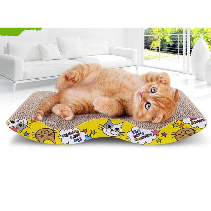 Cute Creatively Designed Wood Cat's Scratcher - Trendha