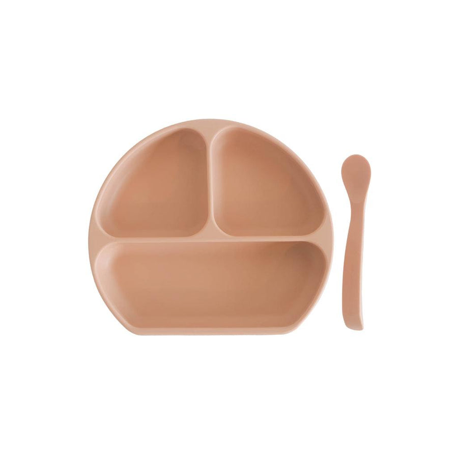 Silicone Suction Plate With Lid and Spoon - Trendha