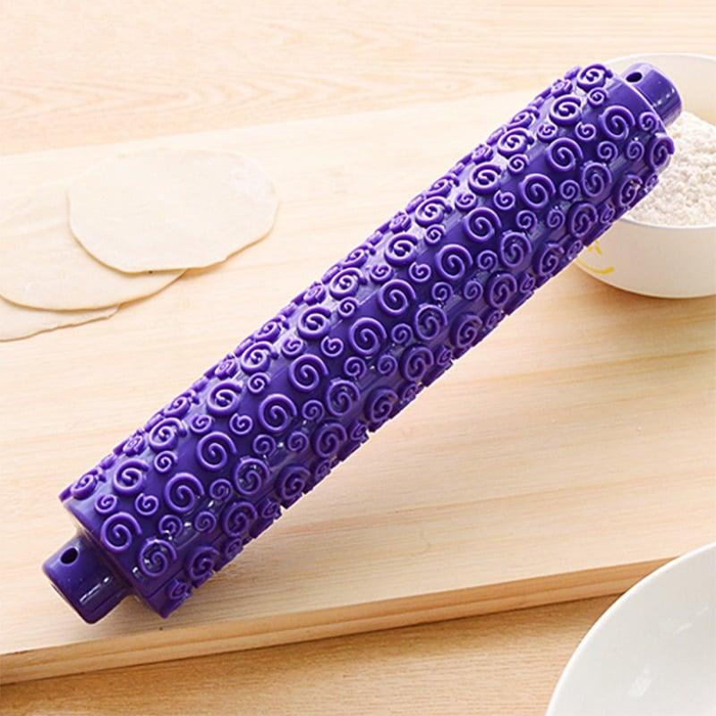 Eco-Friendly Purple Patterned Rolling Pin - Trendha