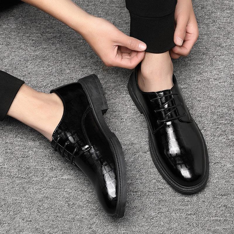 Men's Business Waterproof Versatile Breathable Black Casual Shoes - Trendha