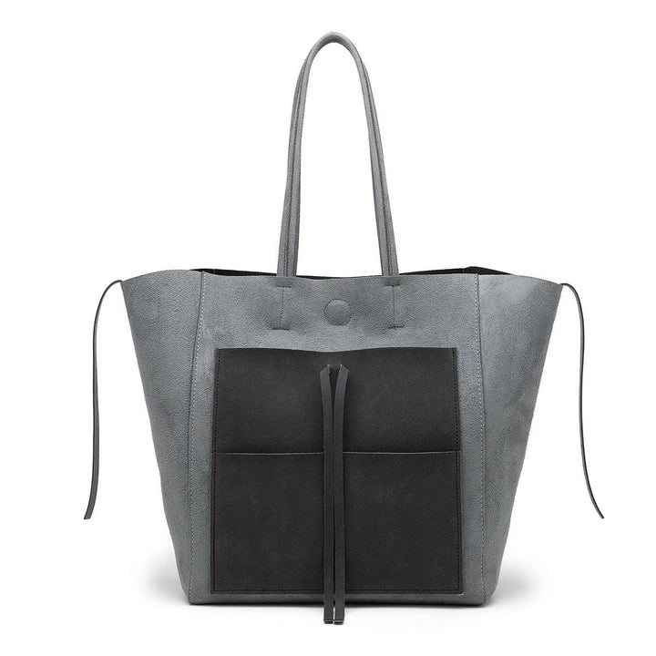 Contrasting Color Large Capacity Shoulder Bag - Trendha