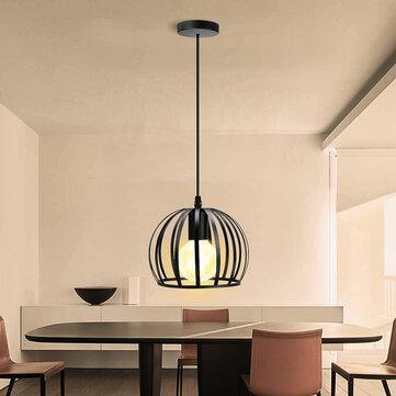 E27 O Shape Pendant Lampholder Industrial Iron Retro Ceiling Hanging Lamp Dining Room Restaurant - Trendha