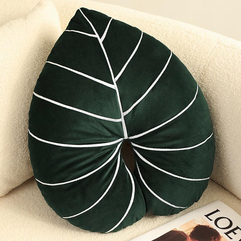 Green Plant Pillow Home Philodendron - Trendha
