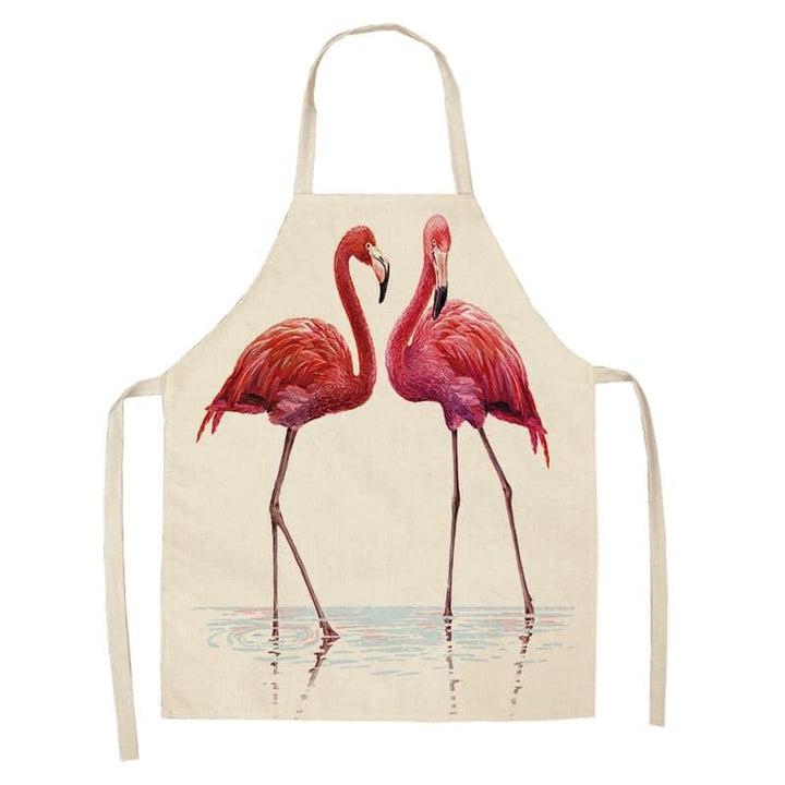 Flamingo Print Apron - Trendha