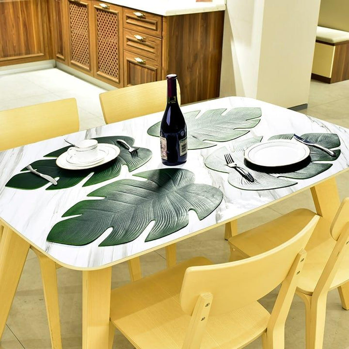Floral Style PVC Dining Table Coaster - Trendha
