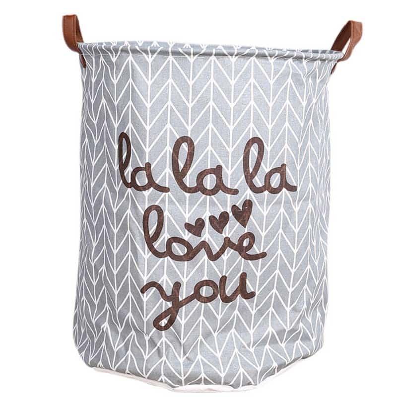 Foldable Canvas Laundry Basket - Trendha