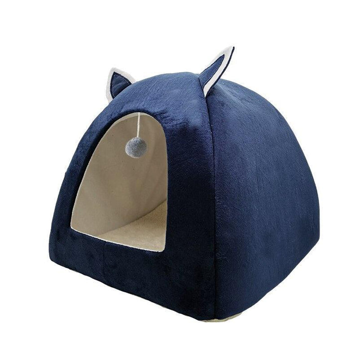 Foldable Cat Bed with Ball - Trendha