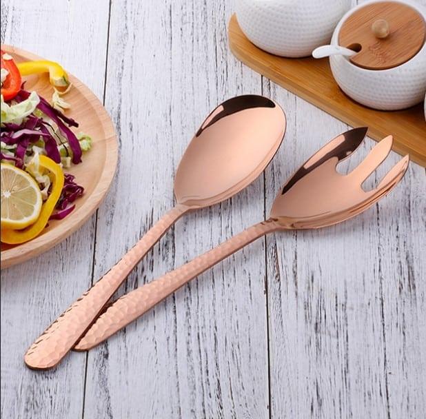 Large Salad Serving Spoon and Fork Set - Trendha