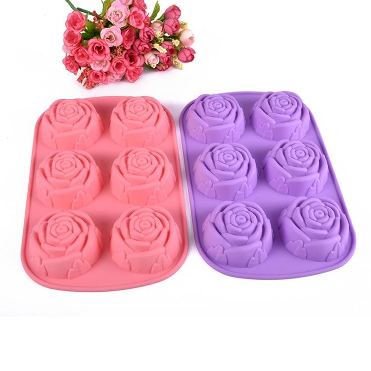 Lovely Roses Shaped Eco-Friendly Silicone Baking Mold - Trendha