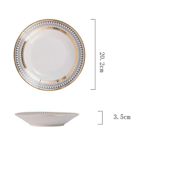 Marble Ceramic Plate - Trendha
