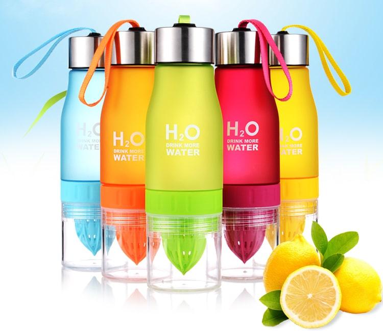 Multifunctional Sports Eco-Friendly Plastic Water Bottle with Juicer - Trendha