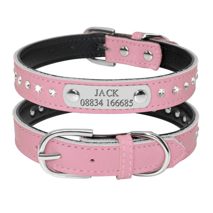 Pet Personalized Leather Collar - Trendha