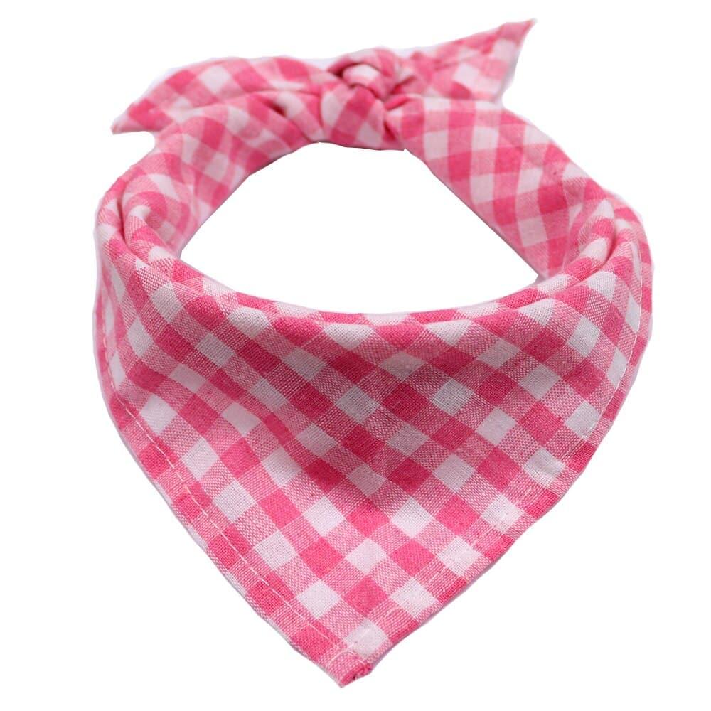 Pets Plaided Bandana - Trendha