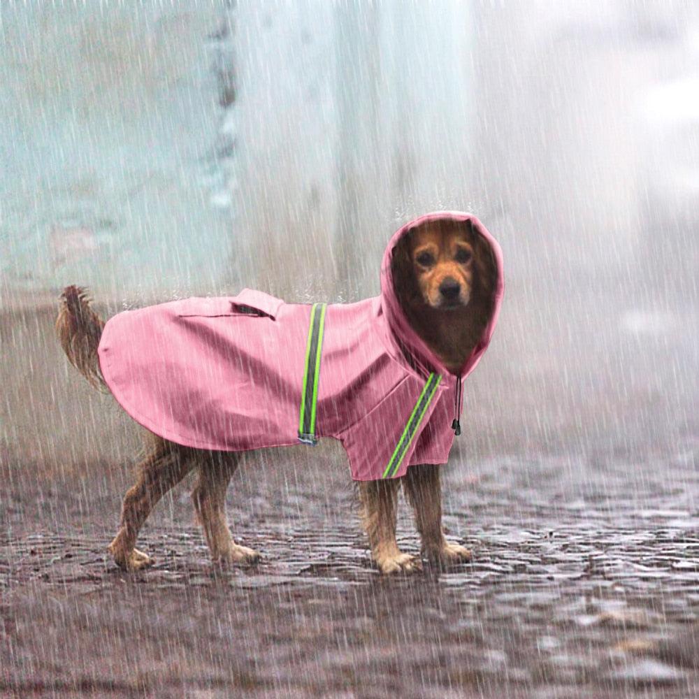 Reflective Raincoat Waterproof For Dogs - Trendha