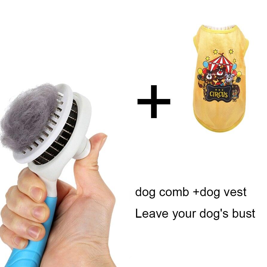 Self Cleaning Hair Shedding Dog Comb - Trendha