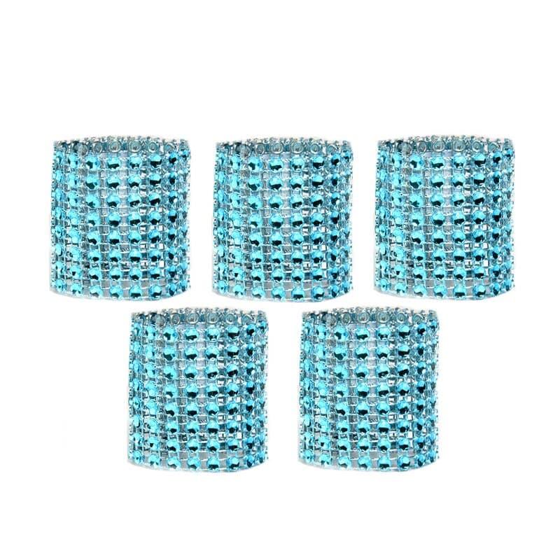 Set of 10 Crystal Napkin Rings - Trendha