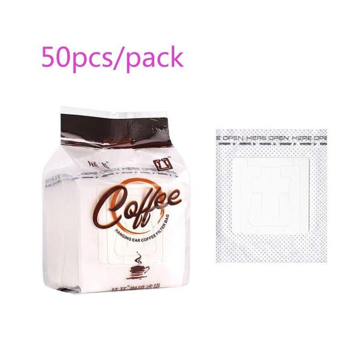 Set of 50 Disposable Coffee Filter Bags - Trendha