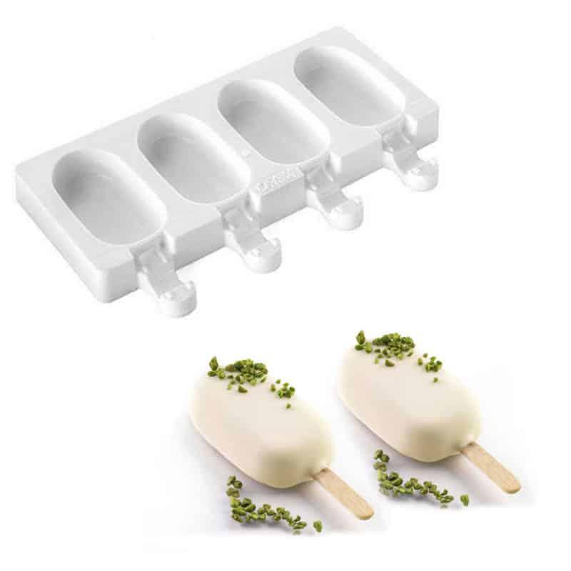 Silicone Ice Cream Molds and 40 Wooden Sticks - Trendha