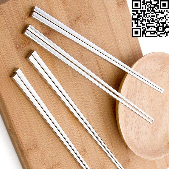 Stainless Steel Chopsticks 2 Pcs Set - Trendha