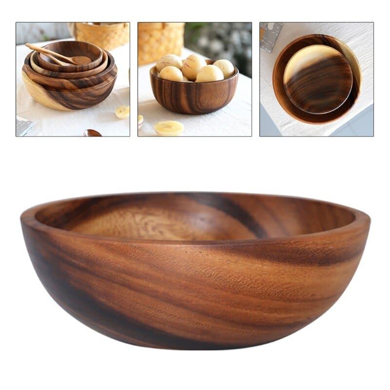 Zebra Pattern Wooden Bowl - Trendha